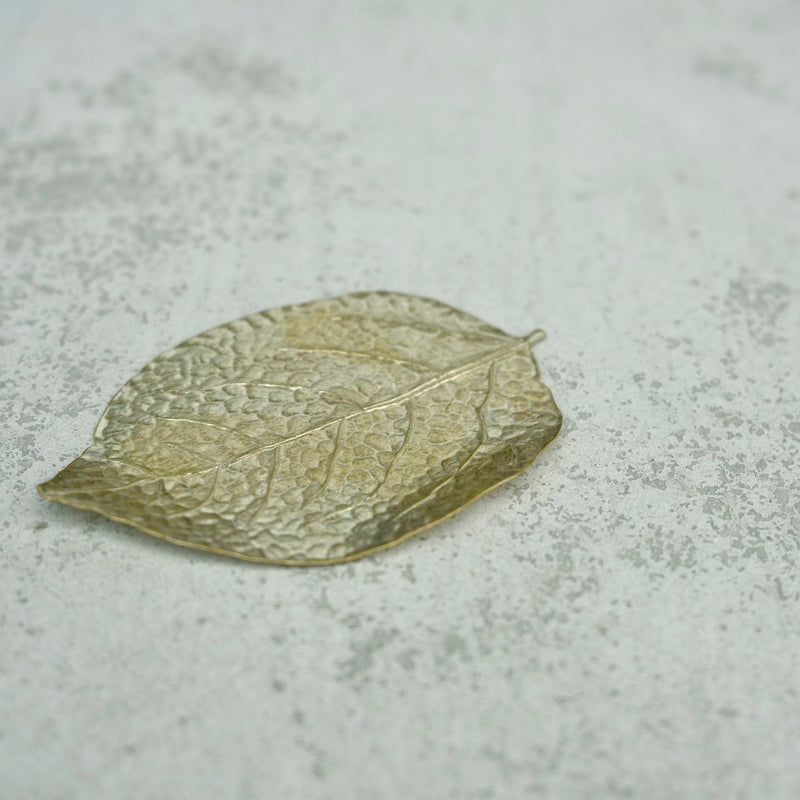 LEAF PLATE　BRASS SOLID / ALUMINIUM / RUST