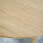 Round table made of bamboo